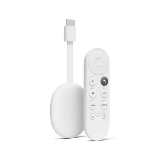 GOOGLE CHROMECAST TV BLUETOOTH 1080P HD YOUTUBE TV NETFLIX PRIME VIDEO APPLE TV+ BLANCO GA03131-US