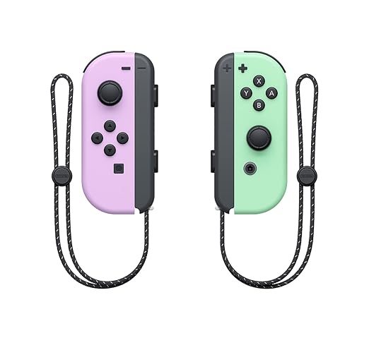 CONTROL SWITCH ORIG JOYCON MORADO VERDE PASTEL