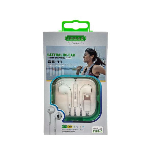 AUDIFONO MANOS LIBRES GE-11 GERLAX BLANCO