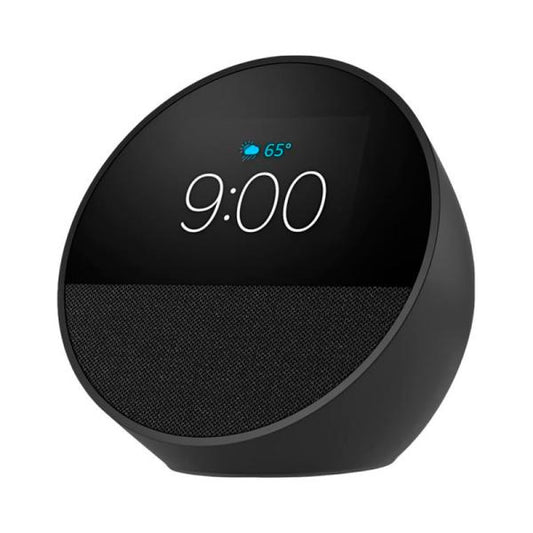 AMAZON ECHO SPOT 2024 CON RELOJ, ALARMA Y ALEXA B0BFCBKXWLB NEGRO