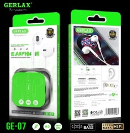 AUDIFONO MANOS LIBRES GE-07 GERLAX BLANCO