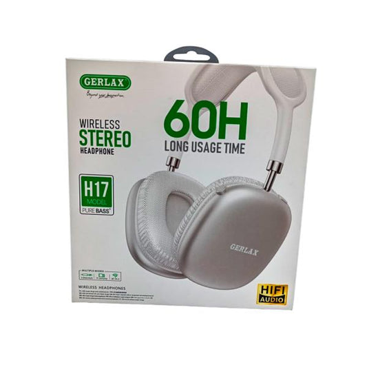 AUDIFONOS MANOS LIBRES BLUETOOTH H17 GERLAX BLANCO