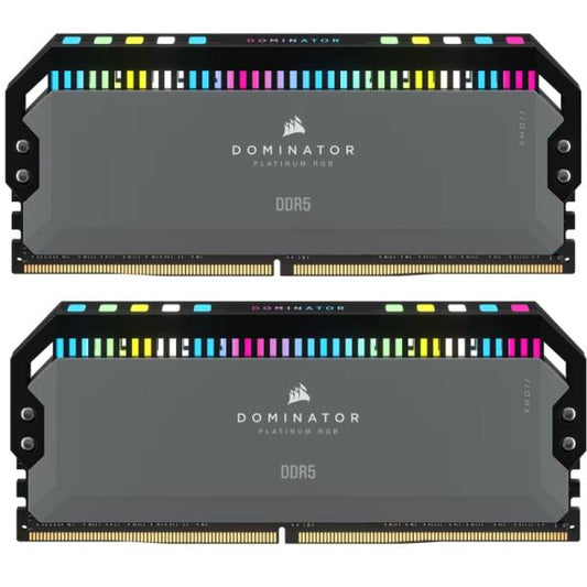 MEMORIA RAM PC 32GB (2 X 16GB) CORSAIR DOMINATOR RGB DDR5 5200MHZ CL40 CMT32GX5M2B5200Z40 NEGRO