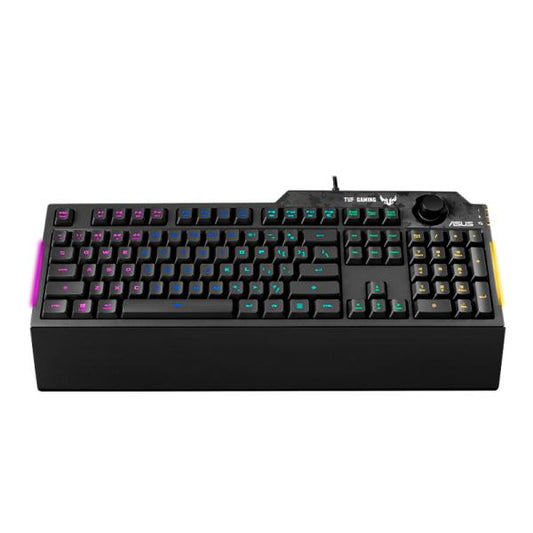 TECLADO RGB ASUS TUF GAMING K1 MEMBRANA ALÁMBRICO USB INGLÉS 90MP01X0-BKAA00 NEGRO