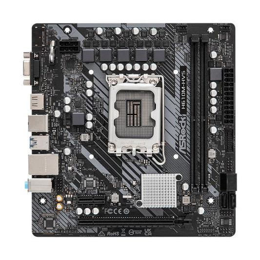 TARJETA MADRE ASROCK H610M-HVS LGA1700 MICRO-ATX DDR4 90-MXBHT0-A0UAYZ NEGRO