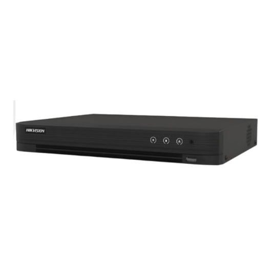 GRABADORA DVR PARA CAMARAS DE VIGILANCIA HIKVISION16-CH ANALOG.16-CH IP. 8MP/5MP/4MP/1080P/720P. 2 SATA INTERFACE. ACUSENSE HUMAN/VEHICULO. H.265PRO+4 AUDIO?16/4ALARM I/OIDS-7216HUHI-M2/S 300227840-AF