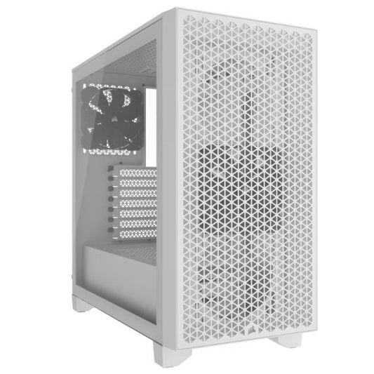 CASE CORSAIR 3000D AIRFLOW MID TOWER VENTILADORES 2 DE 120MM CON VIDRIO LATERAL Y MALLA FRONTAL CC-9011252-WW BLANCO