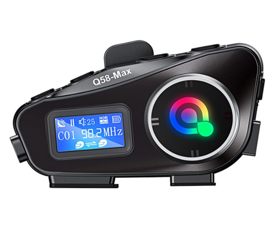 AUDIFONO MANOS LIBRES INTERCOMUNICADOR PARA CASCO Q58-MAX NEGRO
