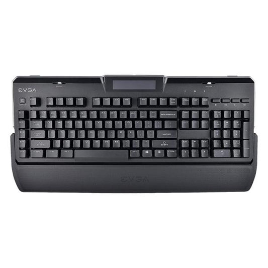 TECLADO GAMING EVGA Z10 MÉCANICO ALÁMBRICO USB INGLÉS LED ROJA SWITCH AZUL 802-ZT-E101-KR NEGRO