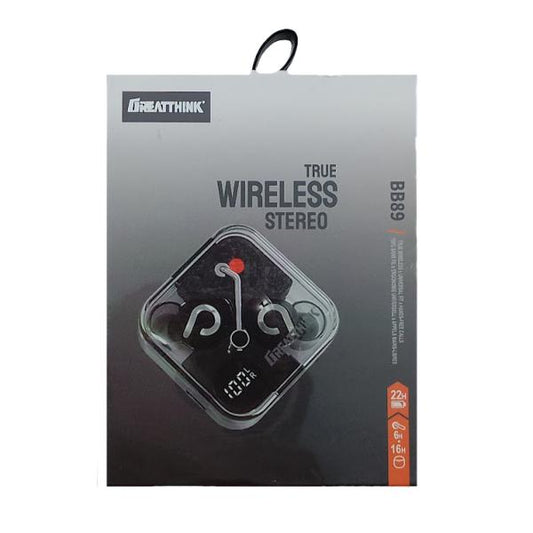 AUDIFONOS MANOS LIBRES BLUETOOTH BB89 GREATTHINK VERDE