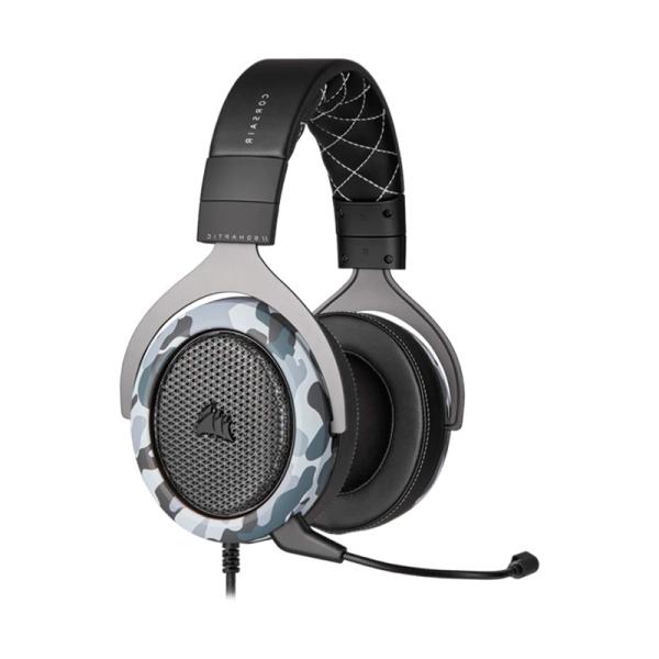 HEADSET GAMING CORSAIR HS60 HAPTIC ALÁMBRICO USB CA-9011225-NA GRIS