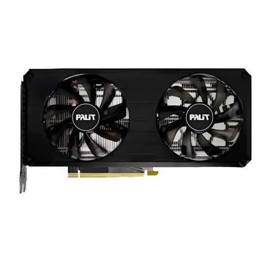 TARJETA DE VIDEO PALIT RTX3060TI DUAL V1 8GB GDDR6 1665 MHZ NE6306T019P2-190AD NEGRO