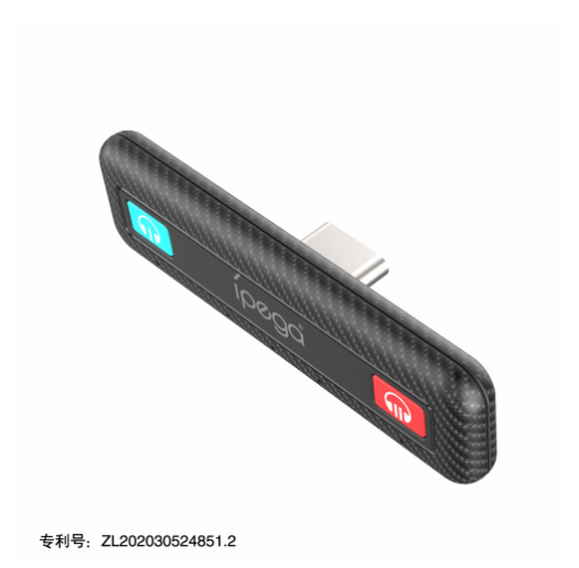 TRANSMISOR BLUETOOTH PARA NINTENDO SWITCH PG-SW063 IPEGA NEGRO