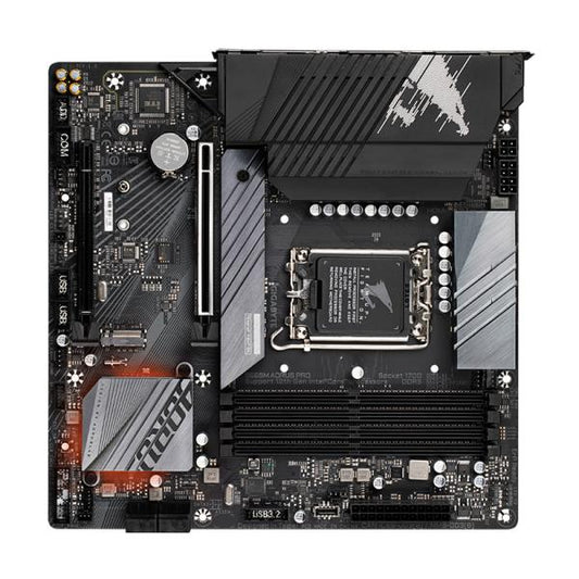 TARJETA MADRE GIGABYTE B660M AORUS PRO DDR4 LGA1700 MICRO-ATX NEGRO
