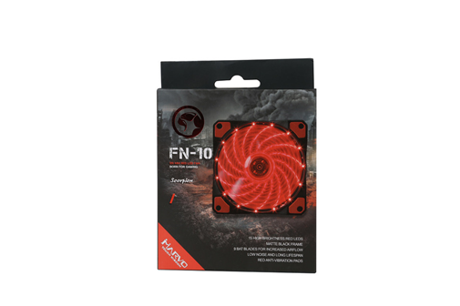 VENTILADOR LINEA SCORPION PARA CASE FN-10 MARVO LUZ ROJA