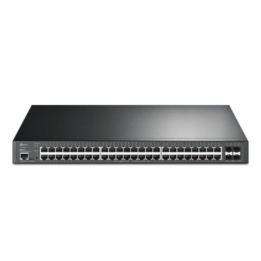 SWITCH TP LINK SG3452XP(UN) 48 PUERTOS RJ45 4 PUERTOS 10GE SFP+ 1 PUERTO RJ45 Y 1 PUERTO MICRO USB 10/100/1000 MBPS ADMINSITRABLE