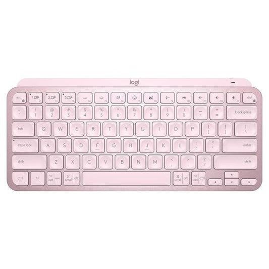 TECLADO LOGITECH MX KEYS MINI MEMBRANA INALÁMBRICO BLUETOOTH INGLÉS 920-010474 ROSADO