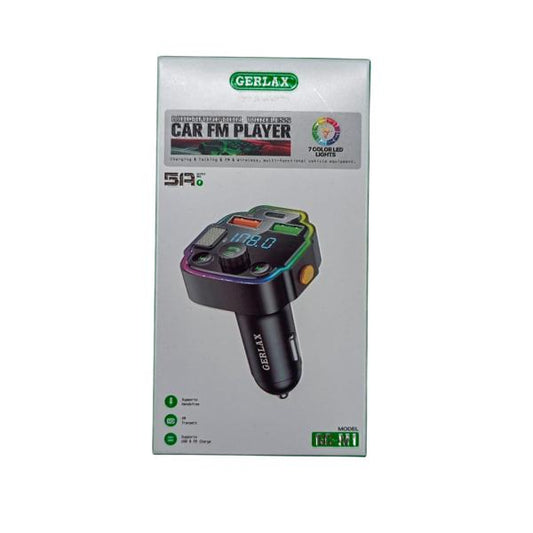 TRANSMISOR FM CARGADOR GC-M1 GERLAX NEGRO