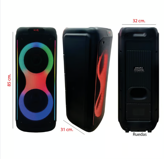 PARLANTE BLUETOOTH RX-1008 SOONBOX NEGRA