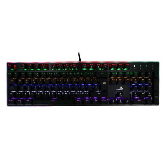 TECLADO GAMING RGB X-LION KBM-200 MECANICO ALÁMBRICO USB ESPAÑOL KBM-200 NEGRO
