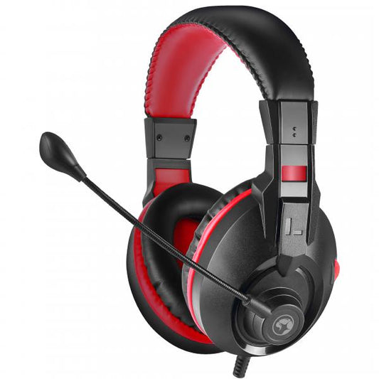 AUDIFONO LINEA SCORPION H8321 MARVO NEGRO ROJO