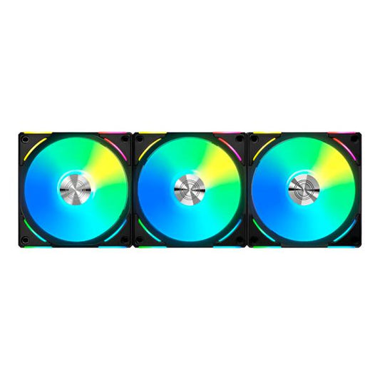 ABANICOS GAMING LIAN LI UNI FAN V2 3X 28MM G99.12ALV23B.00 NEGRO