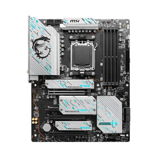 TARJETA MADRE MSI X670E GAMING PLUS WIFI DDR5 AM5 911-7E16-006 NEGRO / BLANCO