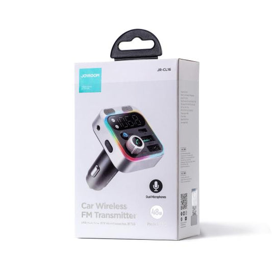 TRANSMISOR BLUETOOTH FM JR-CL16 JOYROOM SILVER