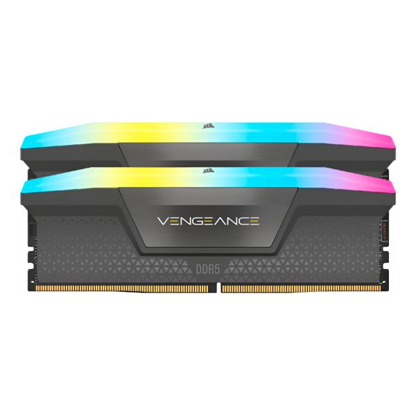 MEMORIA PC 32GB DDR5 5200MHZ (2 X 16GB) CORSAIR VENGEANCE RGB NEGRO CMH32GX5M2B5200C40