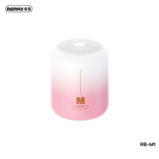 PARLANTE BLUETOOTH RB-M1 REMAX BLANCO ROSADO