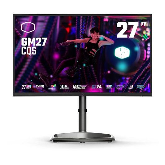 MONITOR 27" COOLER MASTER CMI-GM27-CQS-US 2560x1440 0.5MS 170HZ HDMI DISPLAY PORT FREESYNC CMI-GM27-CQS-US