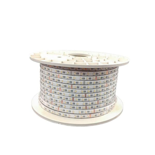 TIRA LED 5050 SMD INTERPERIE IP68 RGB+LUZ BLANCA