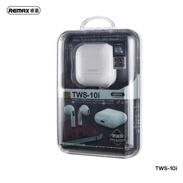 AUDIFONOS MANOS LIBRES BLUETOOTH TWS-10I SERIE TURE REMAX BLANCO