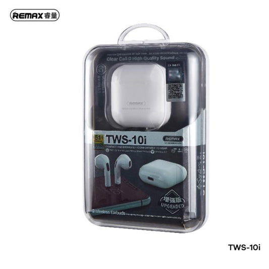 AUDIFONOS MANOS LIBRES BLUETOOTH TWS-10I SERIE TURE REMAX BLANCO