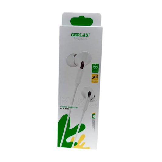 AUDIFONO MANOS LIBRES E3 GERLAX BLANCO