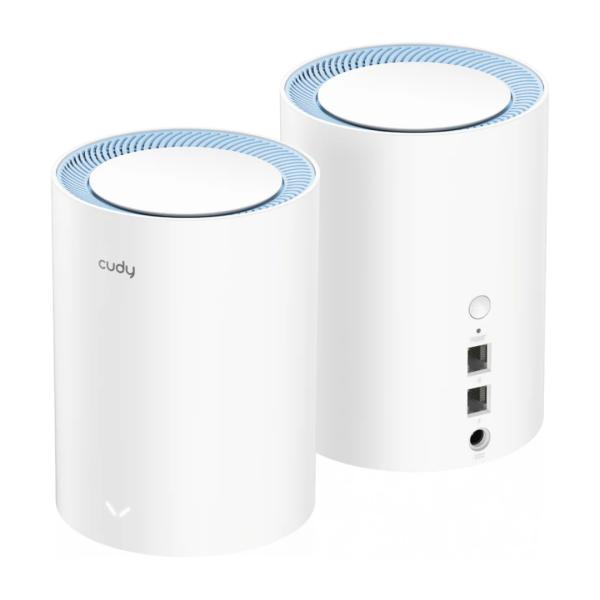 SISTEMA WIFI CUDY M1200(2-PACK) 1.0 DOBLE BANDA (5GHZ) AC1200 CUDY MESH SOLUTION BLANCO