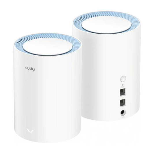 SISTEMA WIFI CUDY M1200(2-PACK) 1.0 DOBLE BANDA (5GHZ) AC1200 CUDY MESH SOLUTION BLANCO