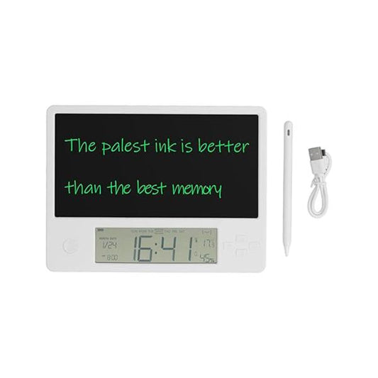 TABLETA PARA APUNTES ELECTRONICA CON RELOJ ZH-20 NEGRA