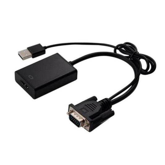 ADAPTADOR AGILER AGI-1218 VGA A HDMI CON USB PARA SONIDO