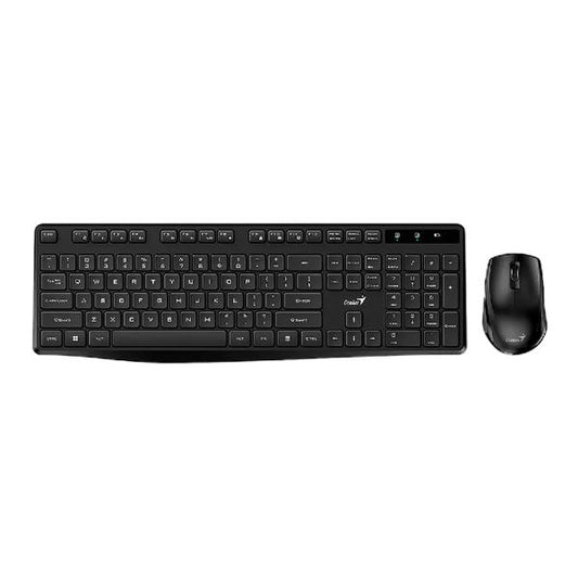 TECLADO Y MOUSE GENIUS RS2 KM-8206S INALÁMBRICO 2.4 GHZ ESPAÑOL 31340017401 NEGRO