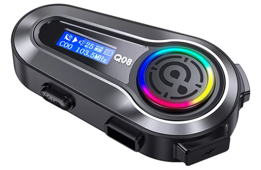 AUDIFONO MANOS LIBRES PARA CASCO Q08 NEGRO