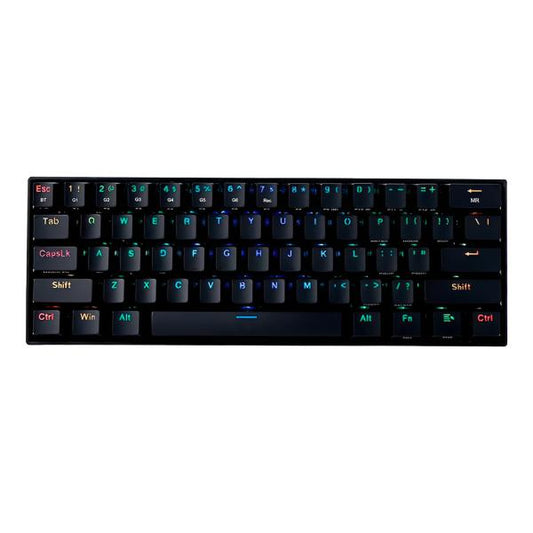 TECLADO GAMING RGB REDRAGON DRACONIC K530 MECÁNICO INALÁMBRICO BLUETOOTH INGLÉS SWITCH CAFÉ NEGRO