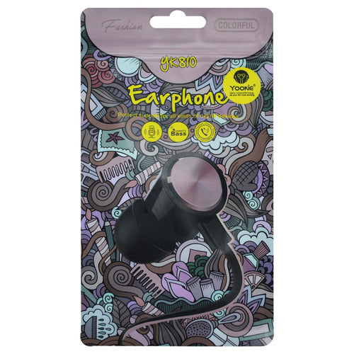 AUDIFONO MANOS LIBRES YK810 YOOKIE NEGRO