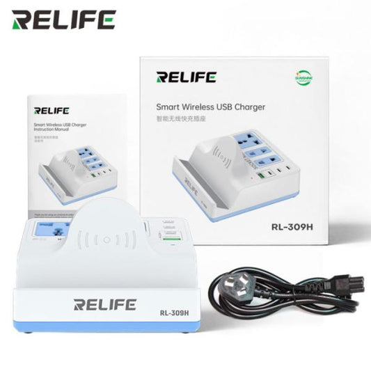 ADAPTADOR CARGADOR RL-309H RELIFE BLANCO 8 USB
