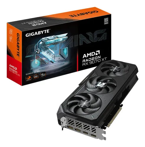 TARJETA DE VIDEO GIGABYTE RADEON RX9070 GAMING OC 16GB GDDR6