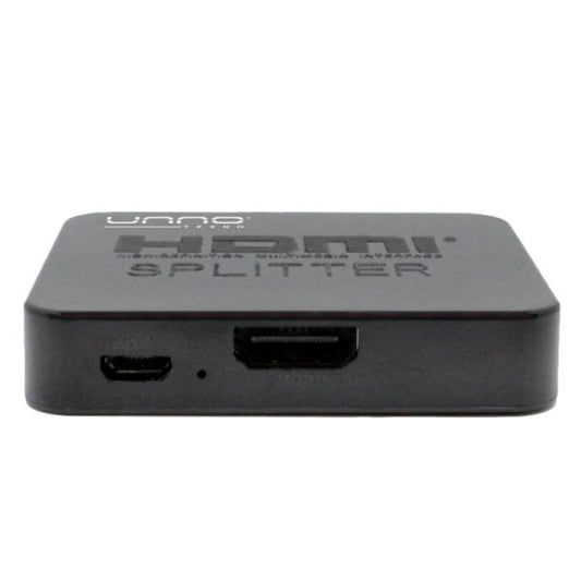 SPLITTER UNNO HB1204BK 2 PUERTOS HDMI 30HZ NEGRO
