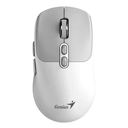 MOUSE GENIUS NX-8080S INALAMBRICO (BLUETOOTH / 2.4GHZ) 1600DPI 31030042401 BLANCO/GRIS