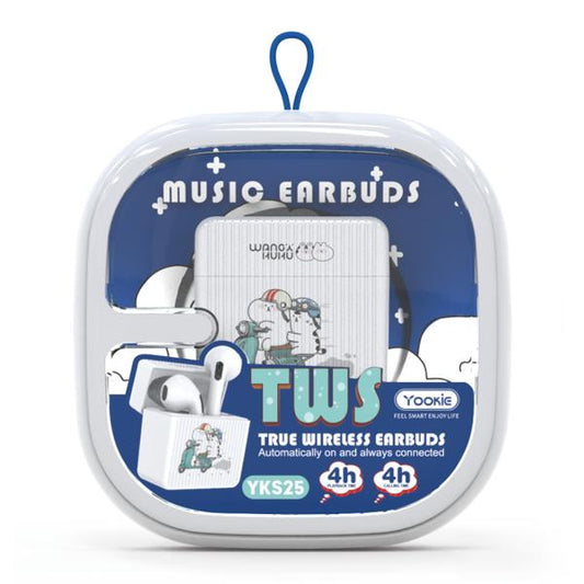 AUDIFONO MANOS LIBRES BLUETOOTH YKS25 YOOKIE BLANCO