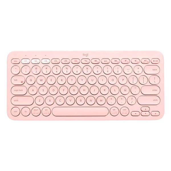 TECLADO LOGITECH K380 MEMBRANA INALÁMBRICO BLUETOOTH ESPAÑOL 920-009594 ROSADO