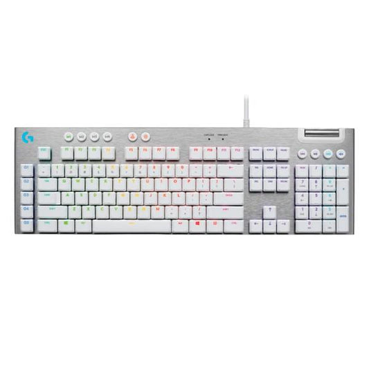 TECLADO GAMING RGB LOGITECH G815 MECÁNICO ALÁMBRICO INGLÉS 920-011354 BLANCO